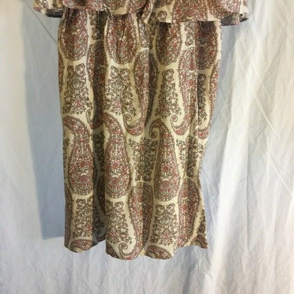 Old Navy Mauve Ruffle Dress - Paisley Print - Picture 2 of 5